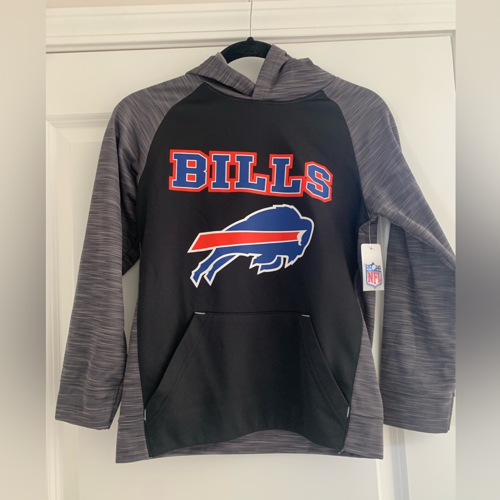 NFL Buffalo Bills Black and Gray YOUTH Hoodie
